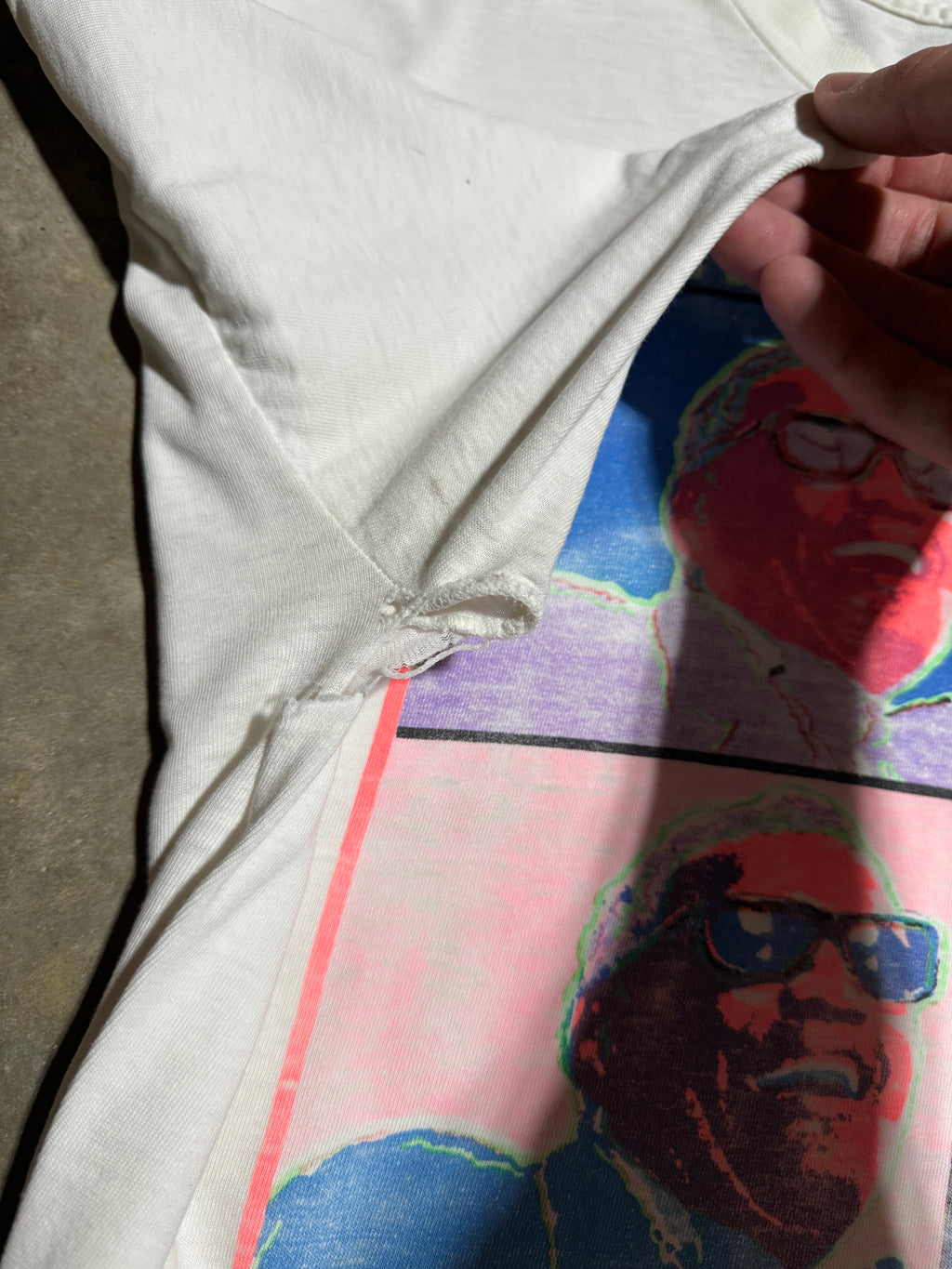 Vintage Early 90s Distressed Diet Pepsi Ultraviolet Rays Ray Charles Tee(XL)