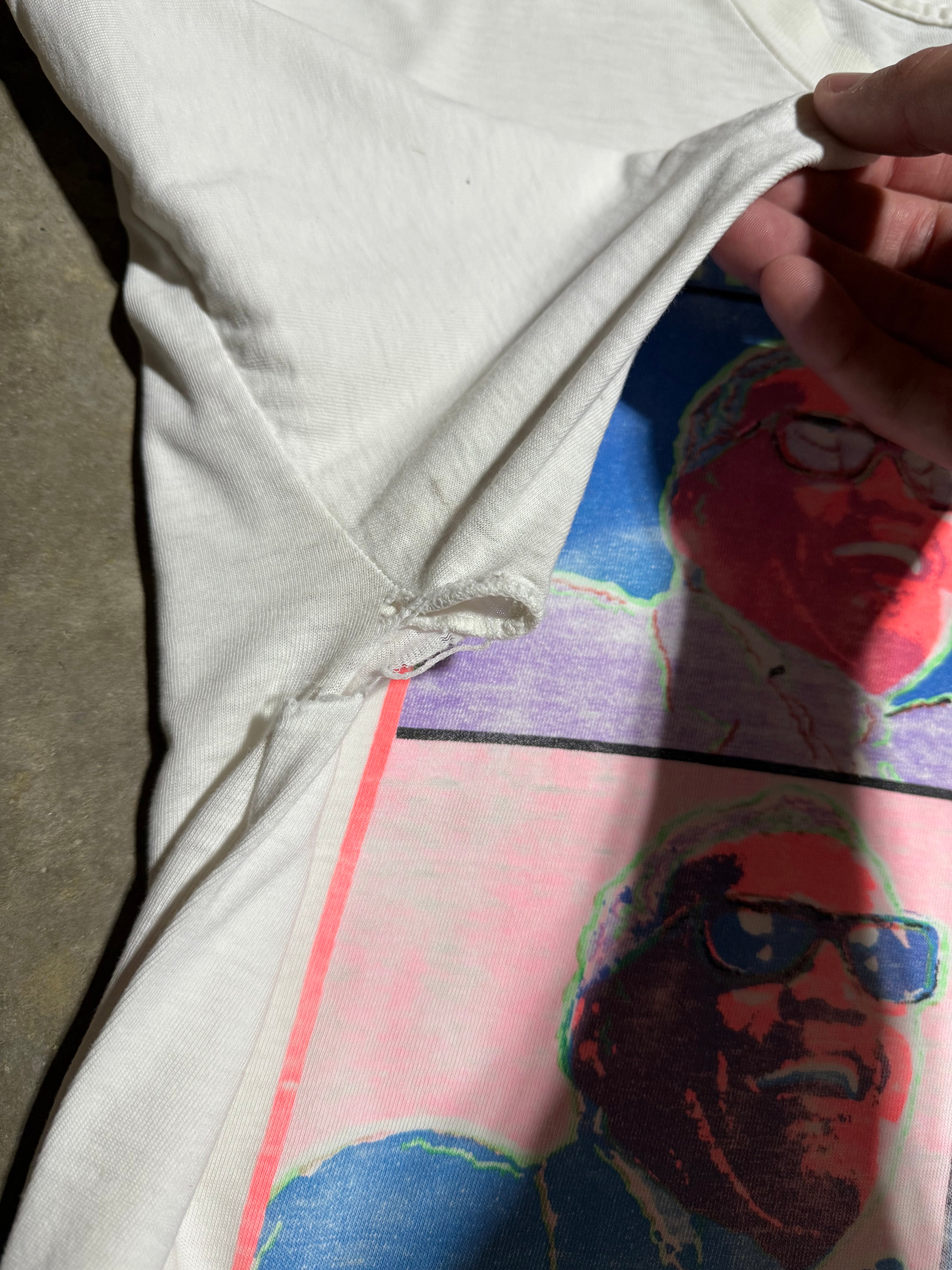 Vintage Early 90s Distressed Diet Pepsi Ultraviolet Rays Ray Charles Tee(XL)