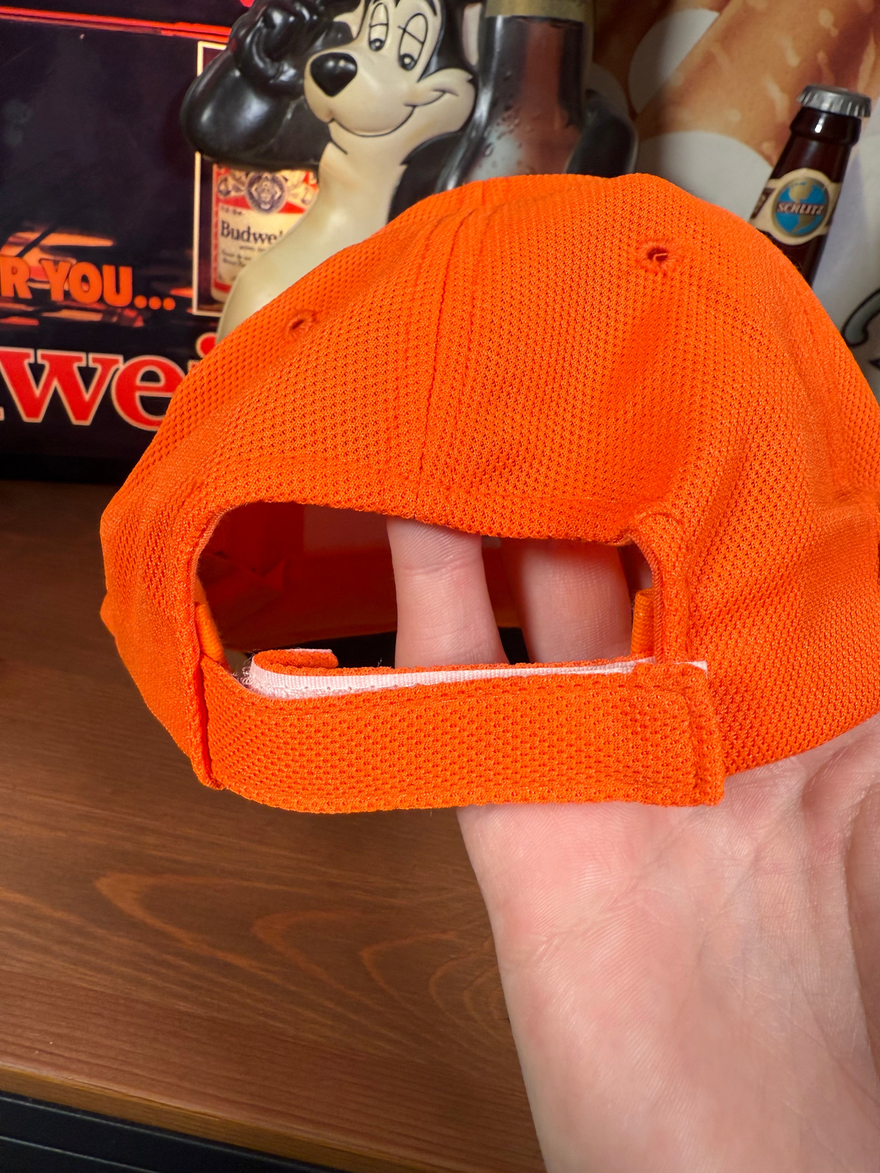 Vintage Y2K Crows Seed Orange and Black Hat