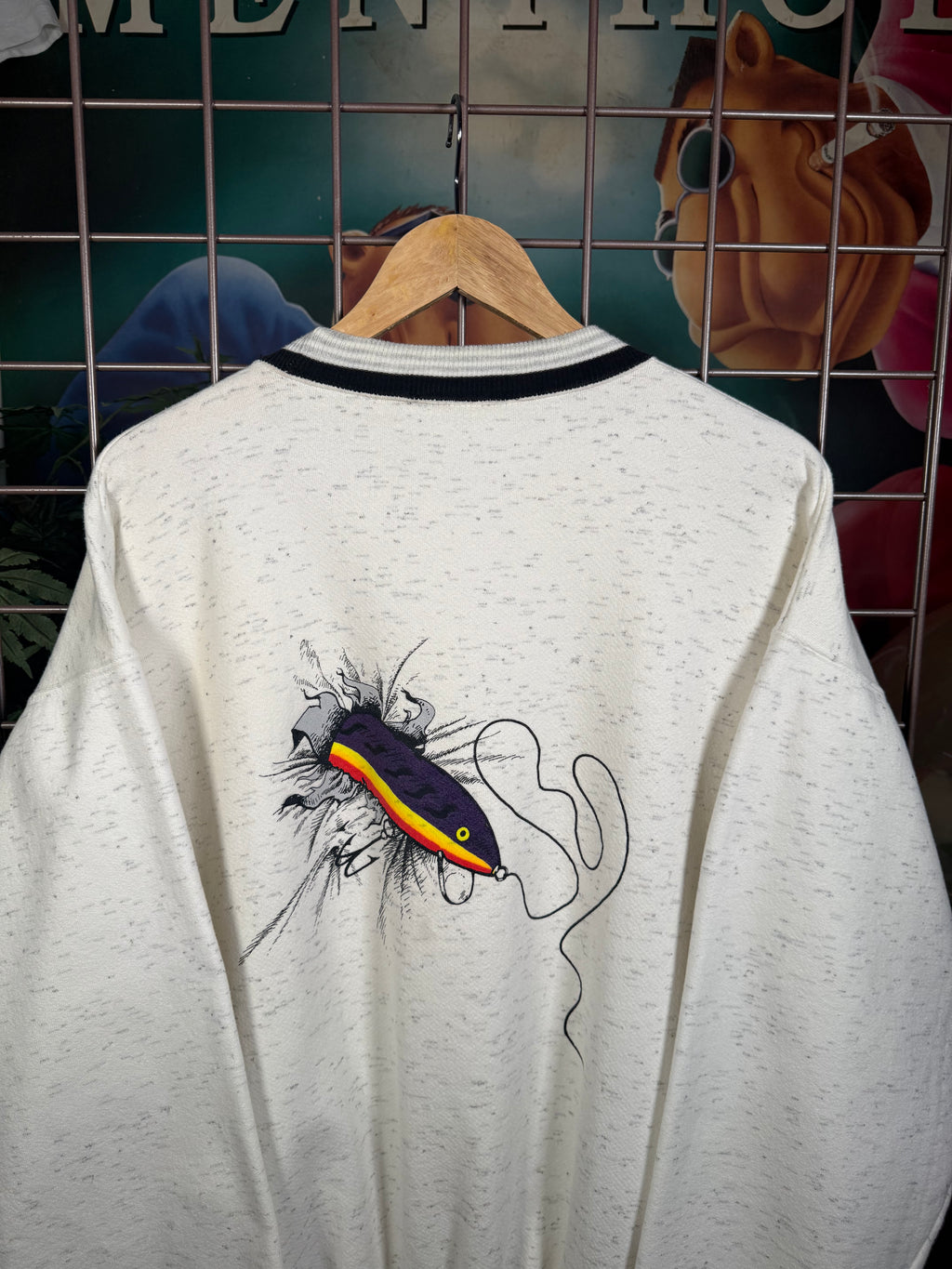 Vintage Tough Snag Fishing Double Sided Crewneck (XL)