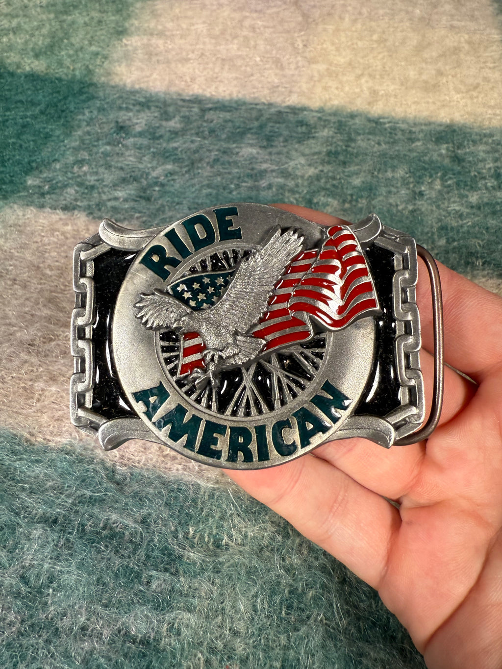 Vintage Ride American Motorcycles Belt Buckle