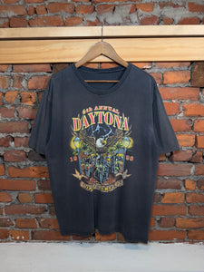 Vintage Distressed 1998 Biketoberfest Lightning Shirt (XL)