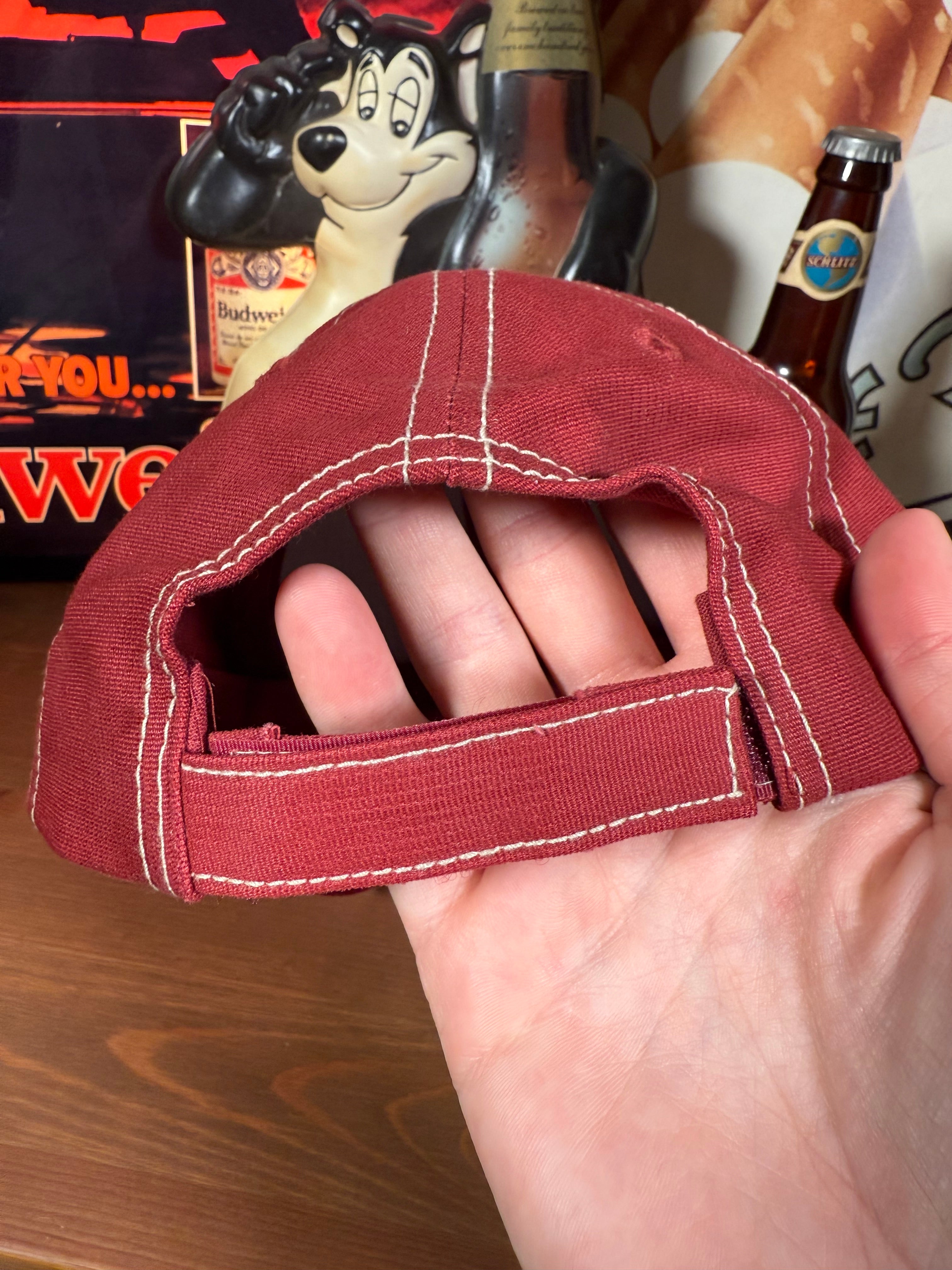 Vintage Y2K Crows Hybrids Red K Products Hat