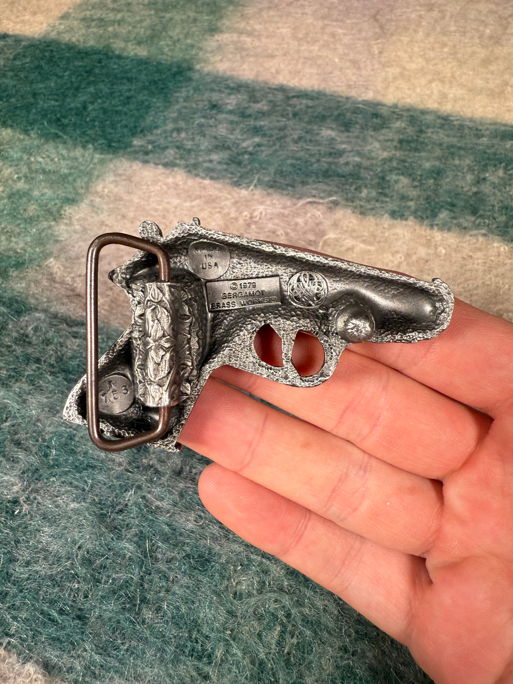 Vintage Handgun Belt Buckle