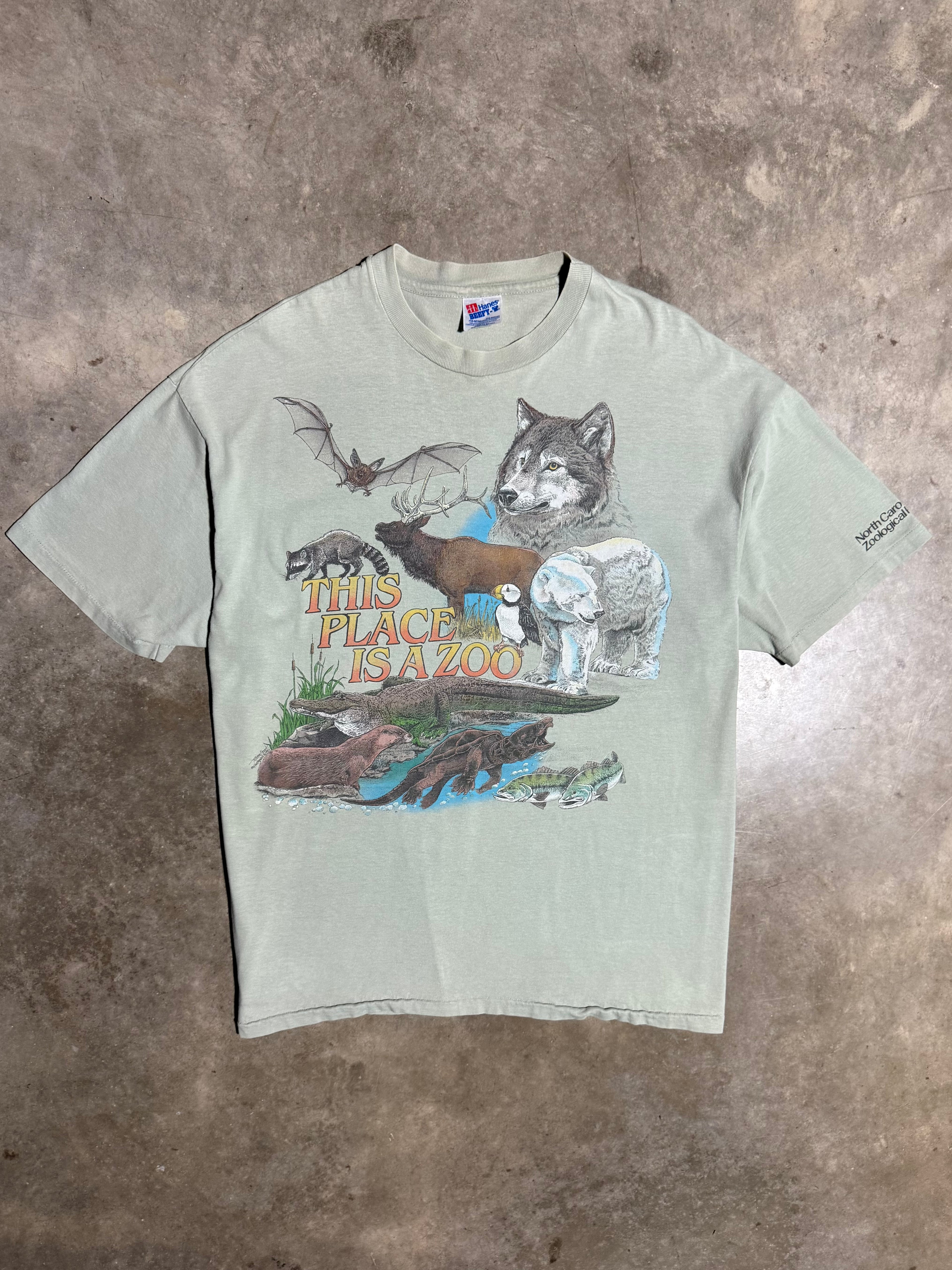 Vintage 1994 This Place Is A Zoo T-Shirt (2XL)