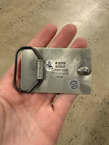 Y2K Bar Code Belt Buckle