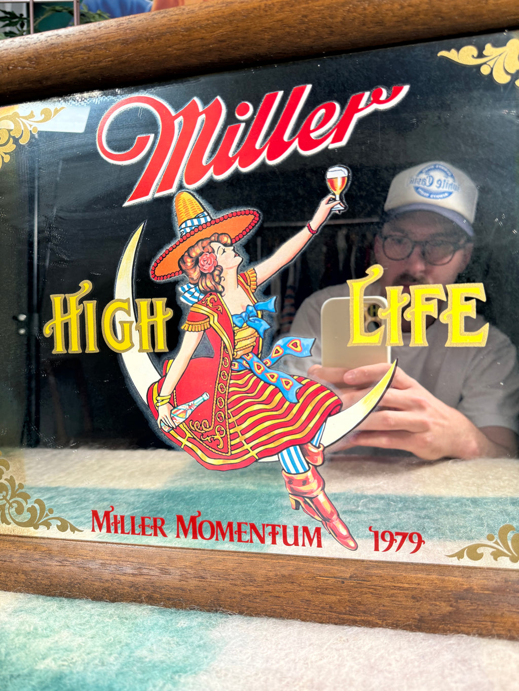 Vintage 1979 Miller High Life Mirror