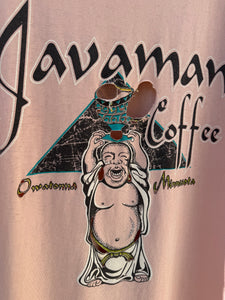 Vintage Distressed Javaman Coffee/Atlanta Georgia Mountain Gear Test Print Shirt (L/XL)
