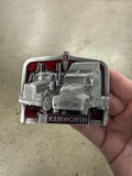 Vintage Kenworth Tractor Trailers Belt Buckle