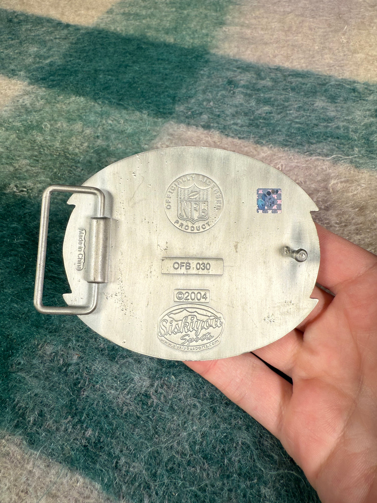Vintage 2000s Tampa Bay Buccaneers Logo Oversized Belt Buckle