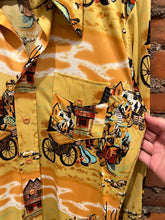 Load image into Gallery viewer, Vintage 70s Oregon Trail Pattern Button Up Shirt (M)
