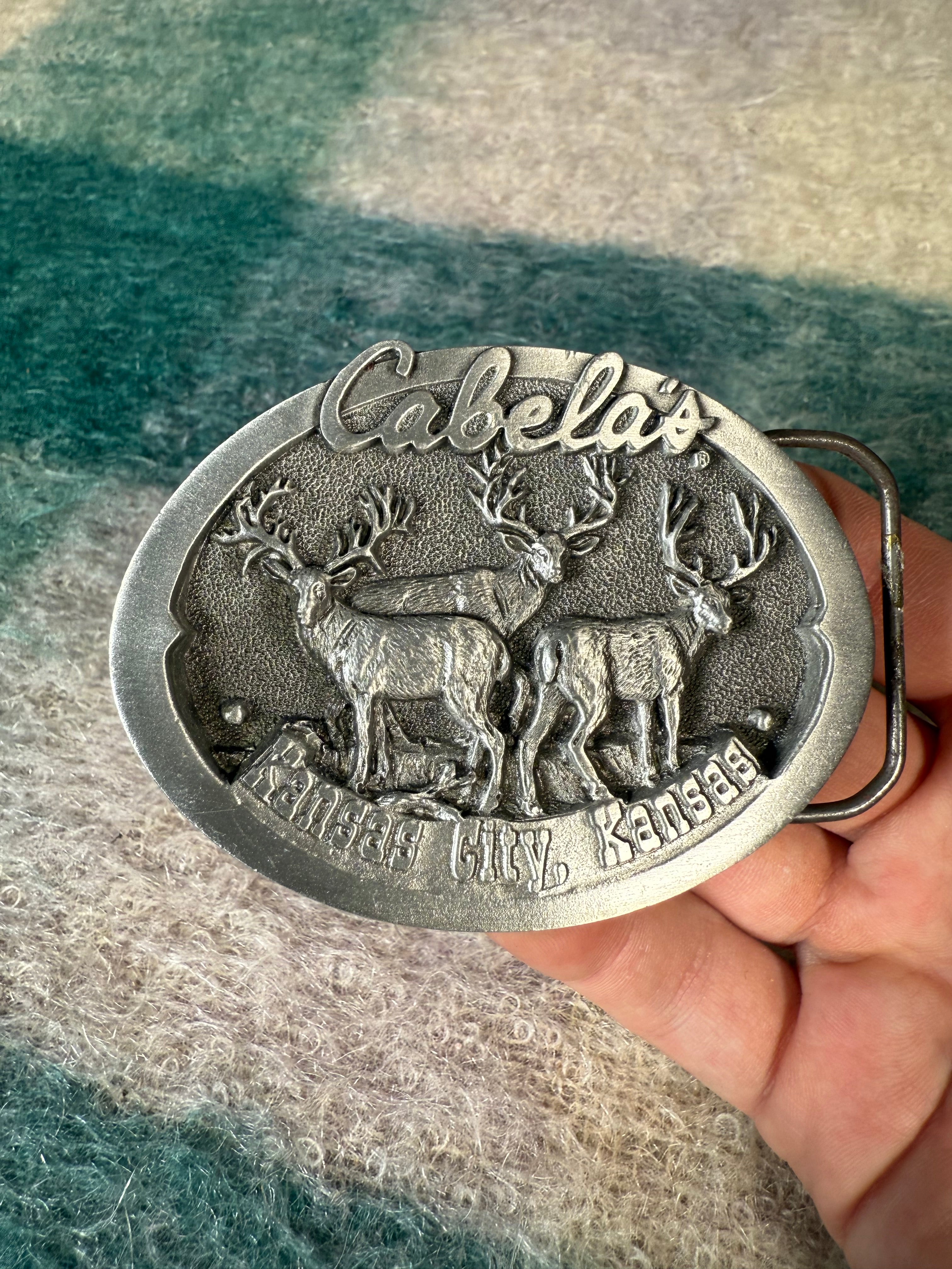 Vintage Cabela’s Kansas City Belt Buckle