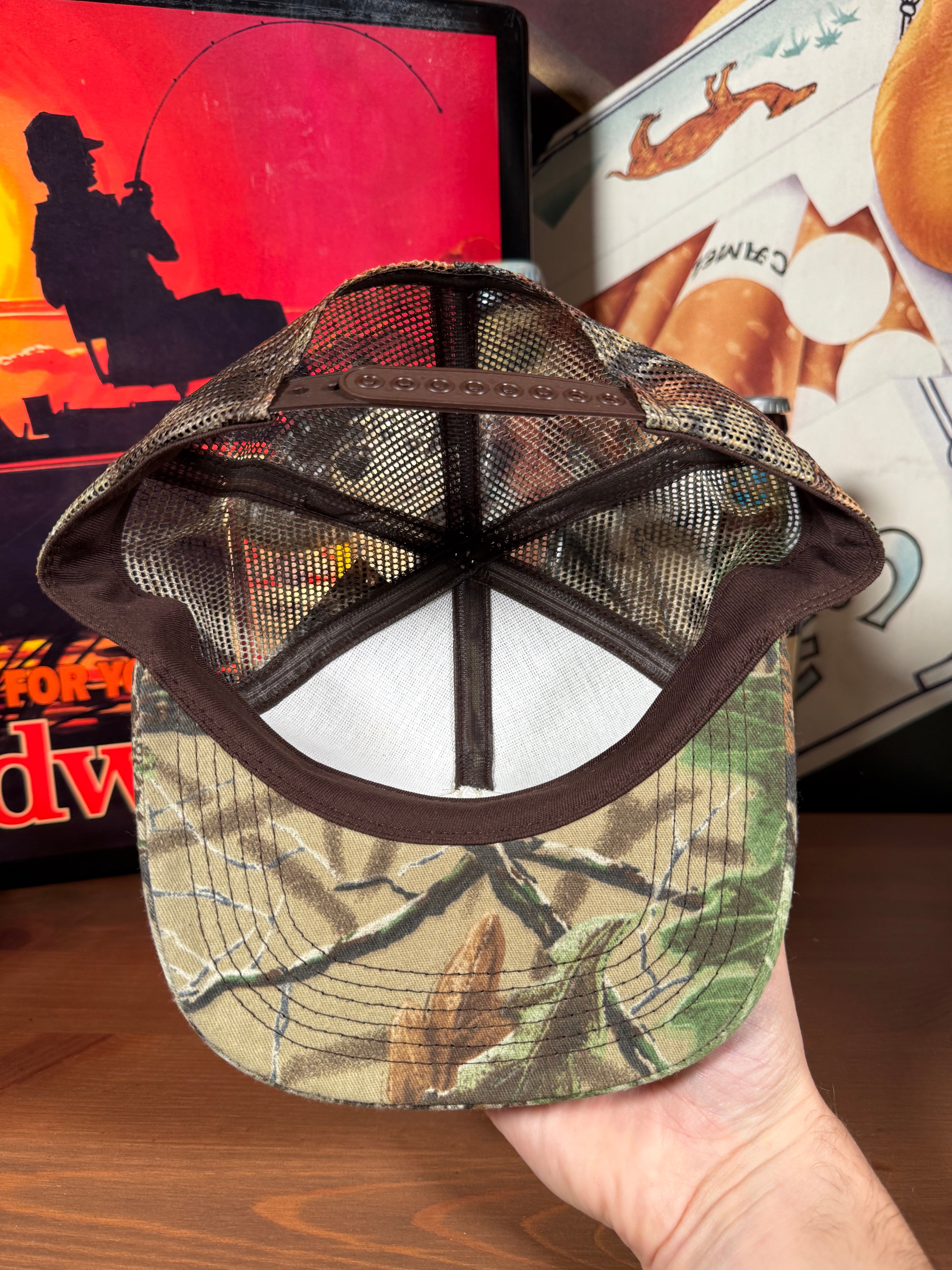Vintage Realtree Camo Golden Harvest Seed K Products Trucker Hat