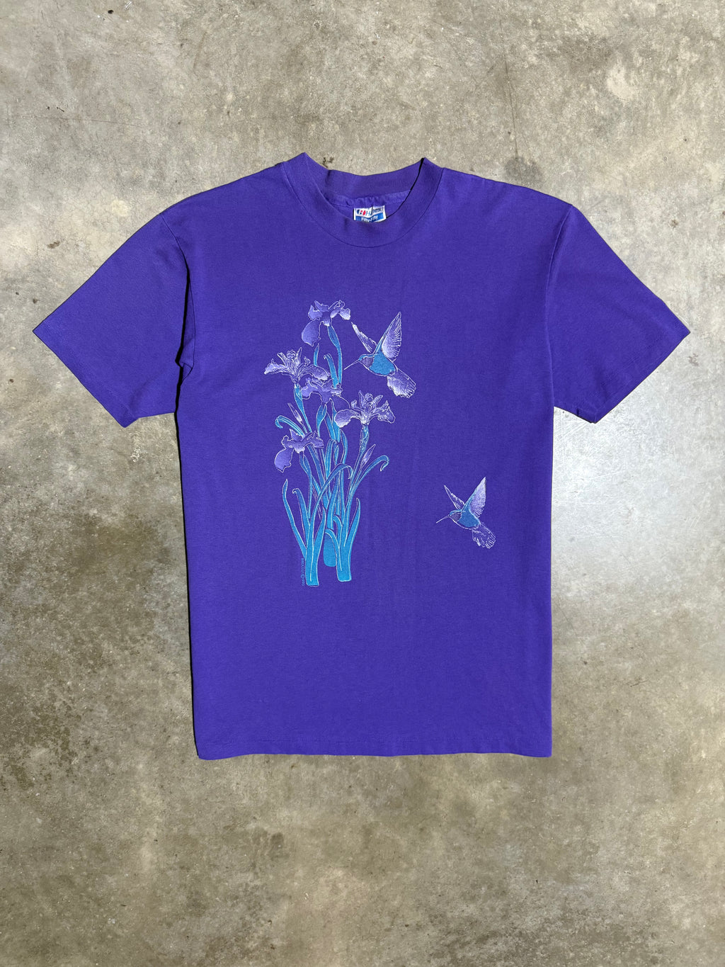 Vintage 90s Purple Hummingbird T-Shirt (M/L)