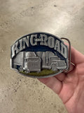 Vintage King of the Road Trucker Belt Buckle