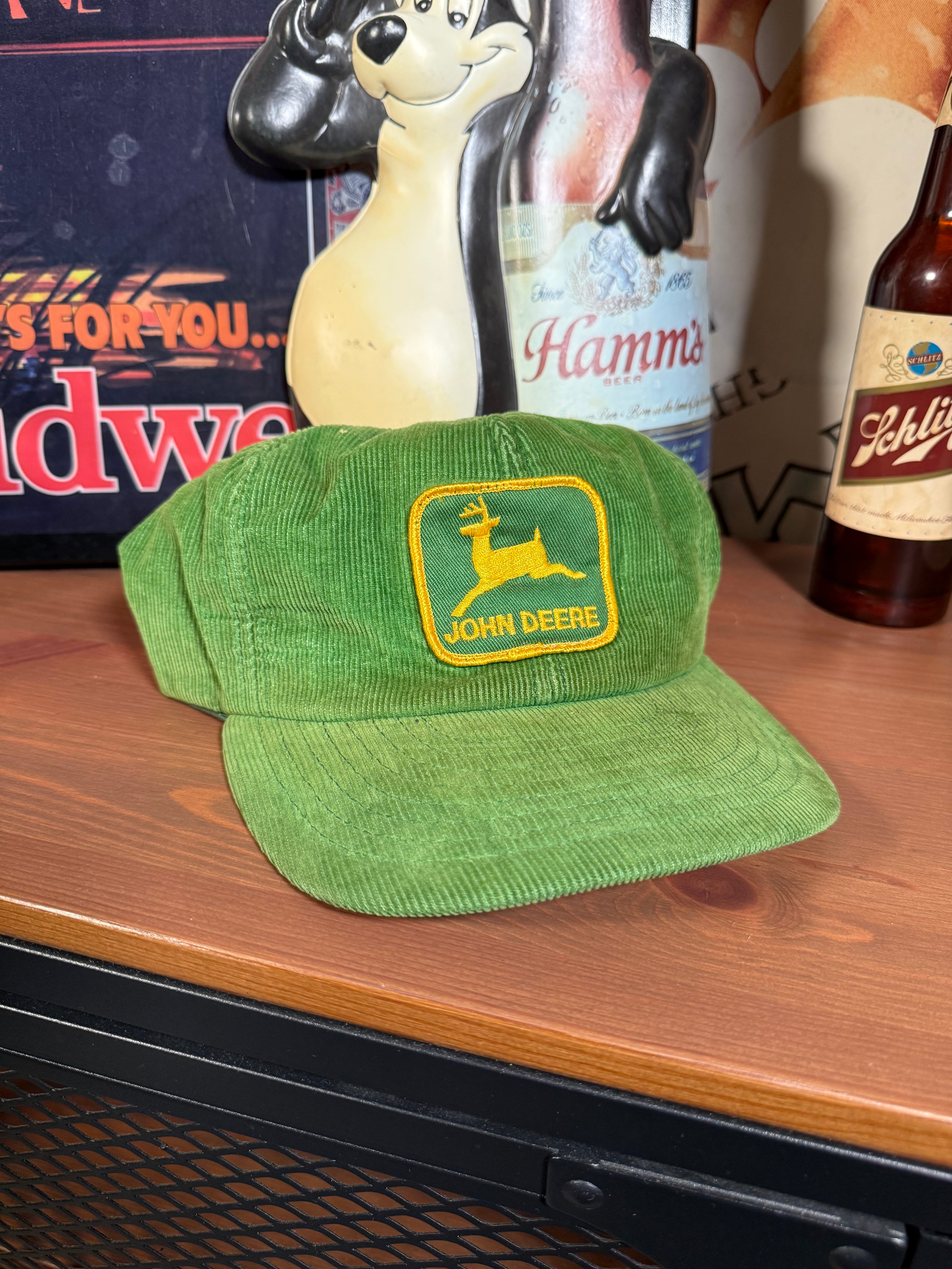 Vintage John Deer Corduroy Patch Hat by Louisville Mfg