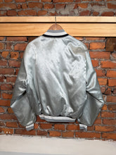 Load image into Gallery viewer, Vintage Silver Amtrak Satin Jacket (L)
