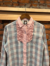 Load image into Gallery viewer, Vintage Karman Pink and Blue Western Shirt (WM)
