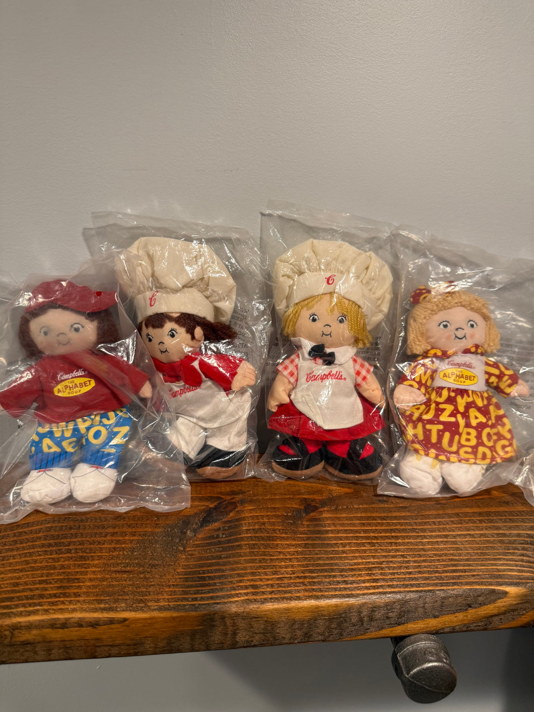 Lot of 4 Campbells Soup Kids Plush