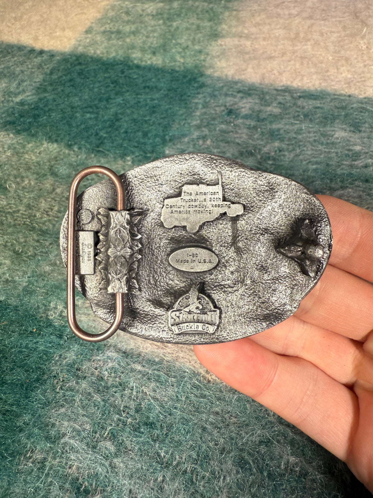 Vintage American Trucker Belt Buckle