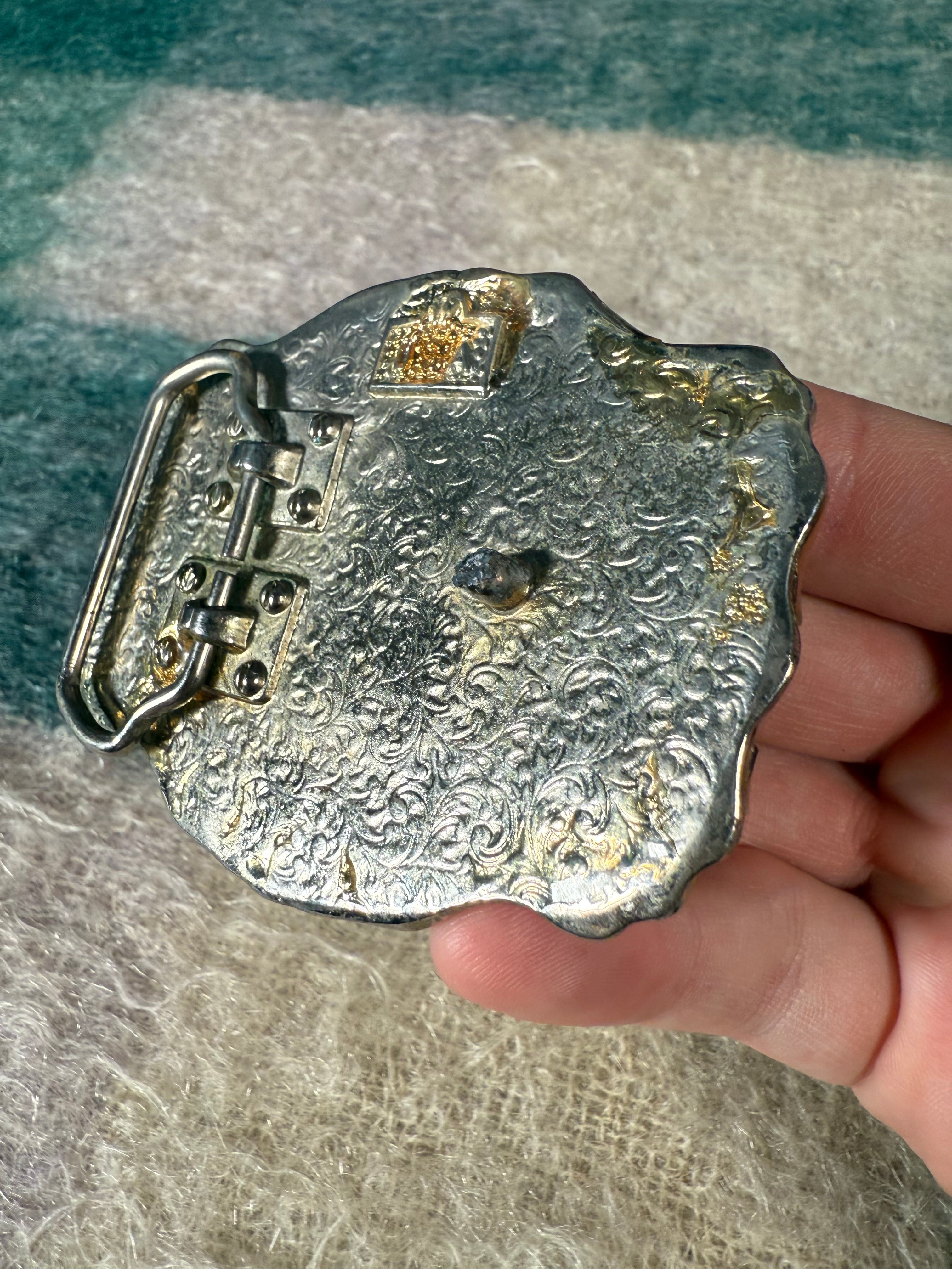 Vintage “The Squealer” Tractor Hot Rod Belt Buckle
