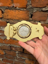 Load image into Gallery viewer, 1921 Silver Dollar Flipping Belt Buckle
