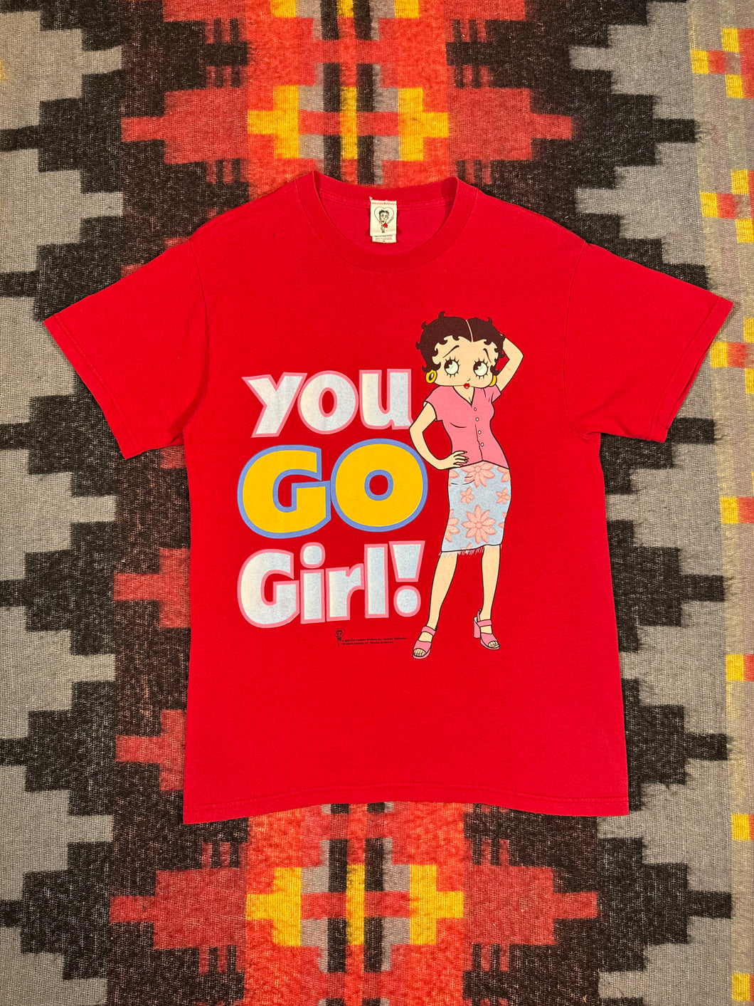 Vintage 2000 You Go Girl! Betty Boop Shirt (M)