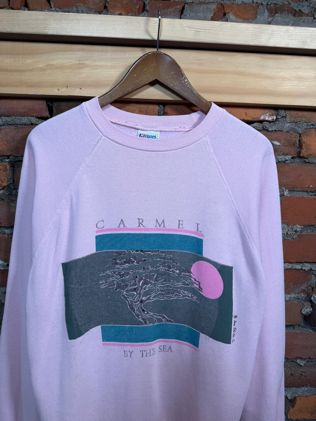 Vintage Pink 80s Carmel By The Sea Crewneck (WL)