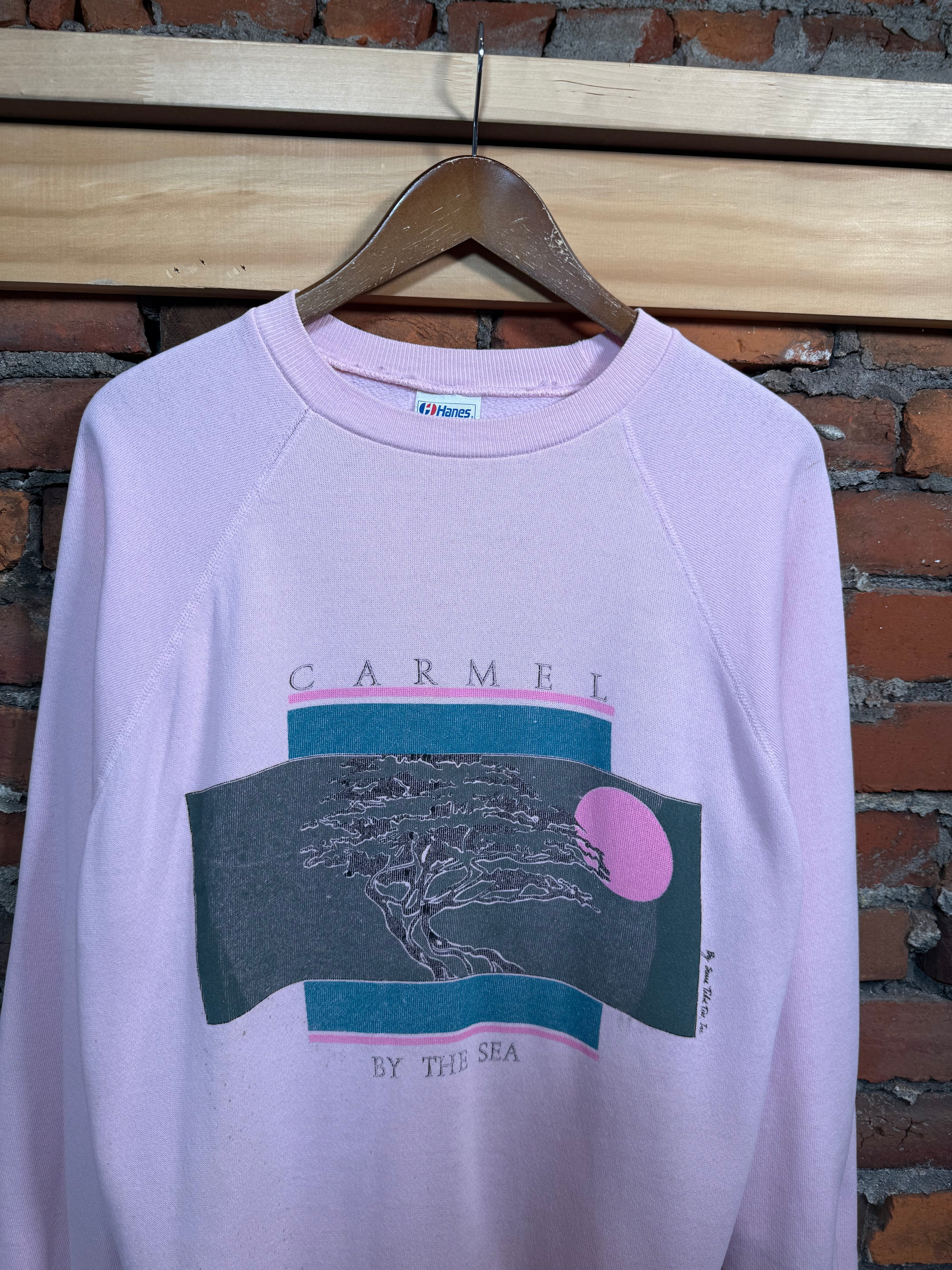 Vintage Pink 80s Carmel By The Sea Crewneck (WL)