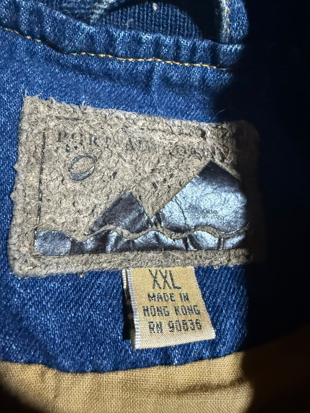 Vintage Indiana Water Pollution Control Jean Jacket (2XL)
