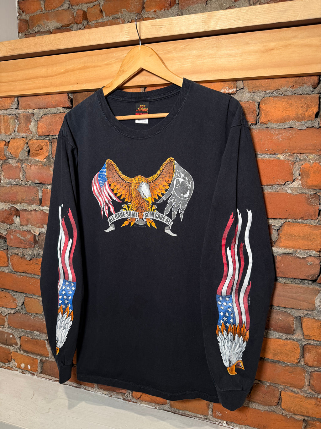 Vintage Pitbull Leather Leather Company Longsleeve Biker Shirt (L)