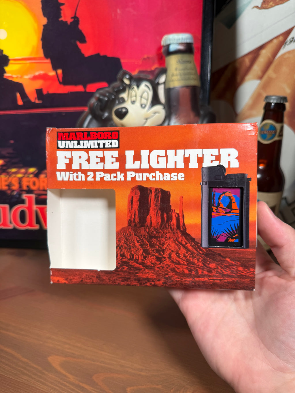 Vintage 1996 Marlboro Desert Unopened Lighter