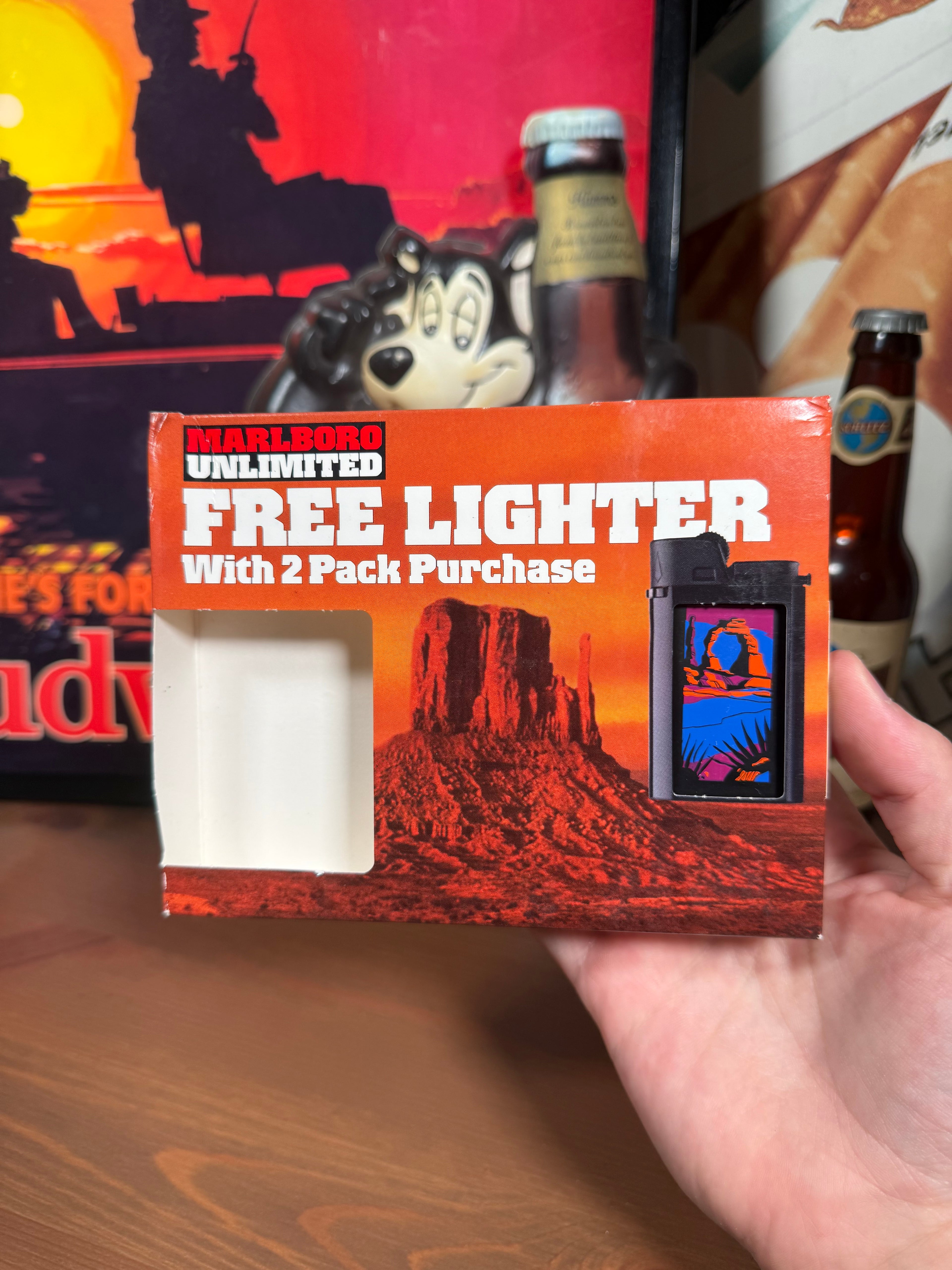 Vintage 1996 Marlboro Desert Unopened Lighter