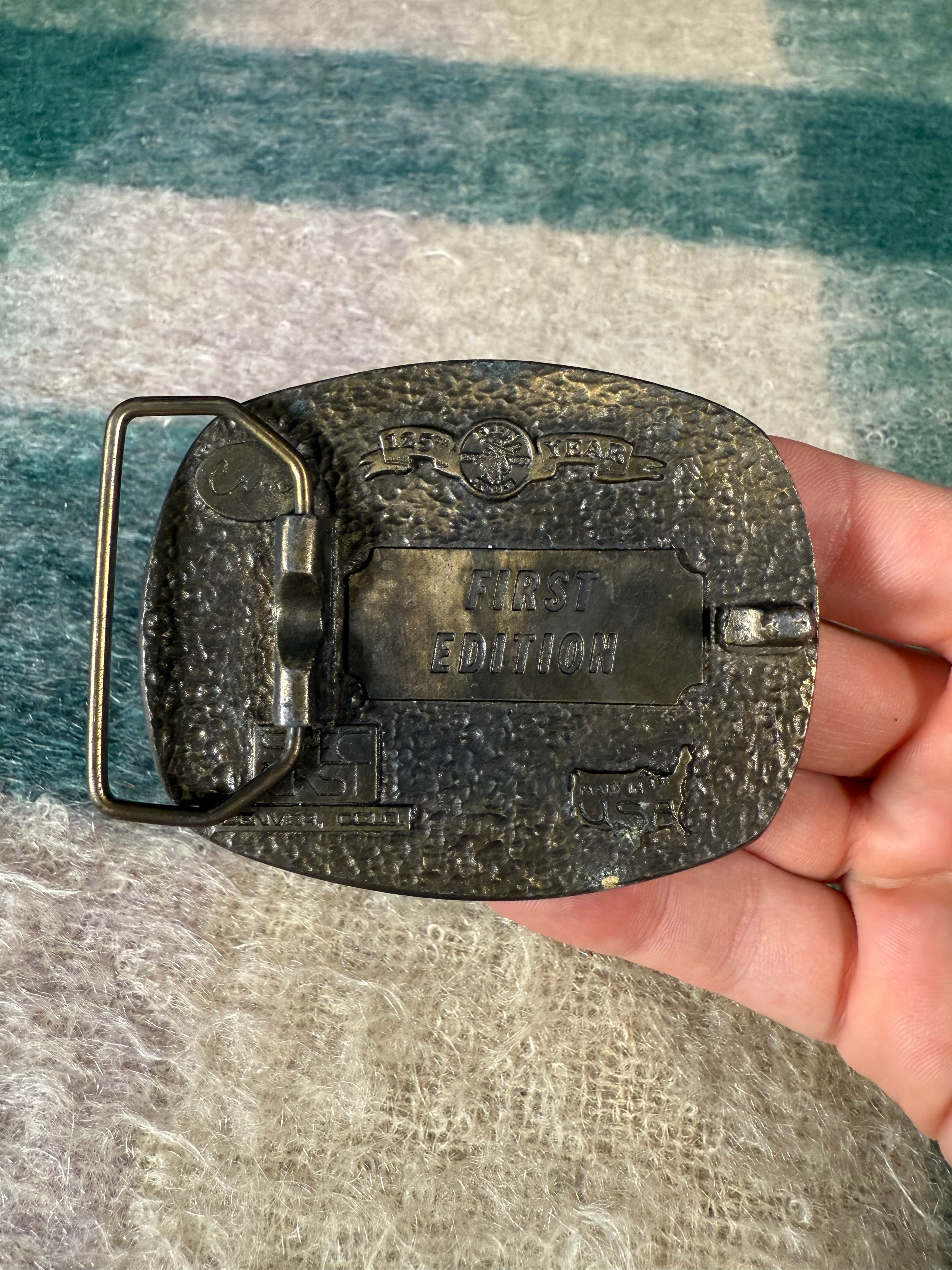 Vintage Klein Tools Electric Worker Belt Buckle