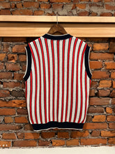 Load image into Gallery viewer, Vintage Boating Bears Cardigan Vest (WM)
