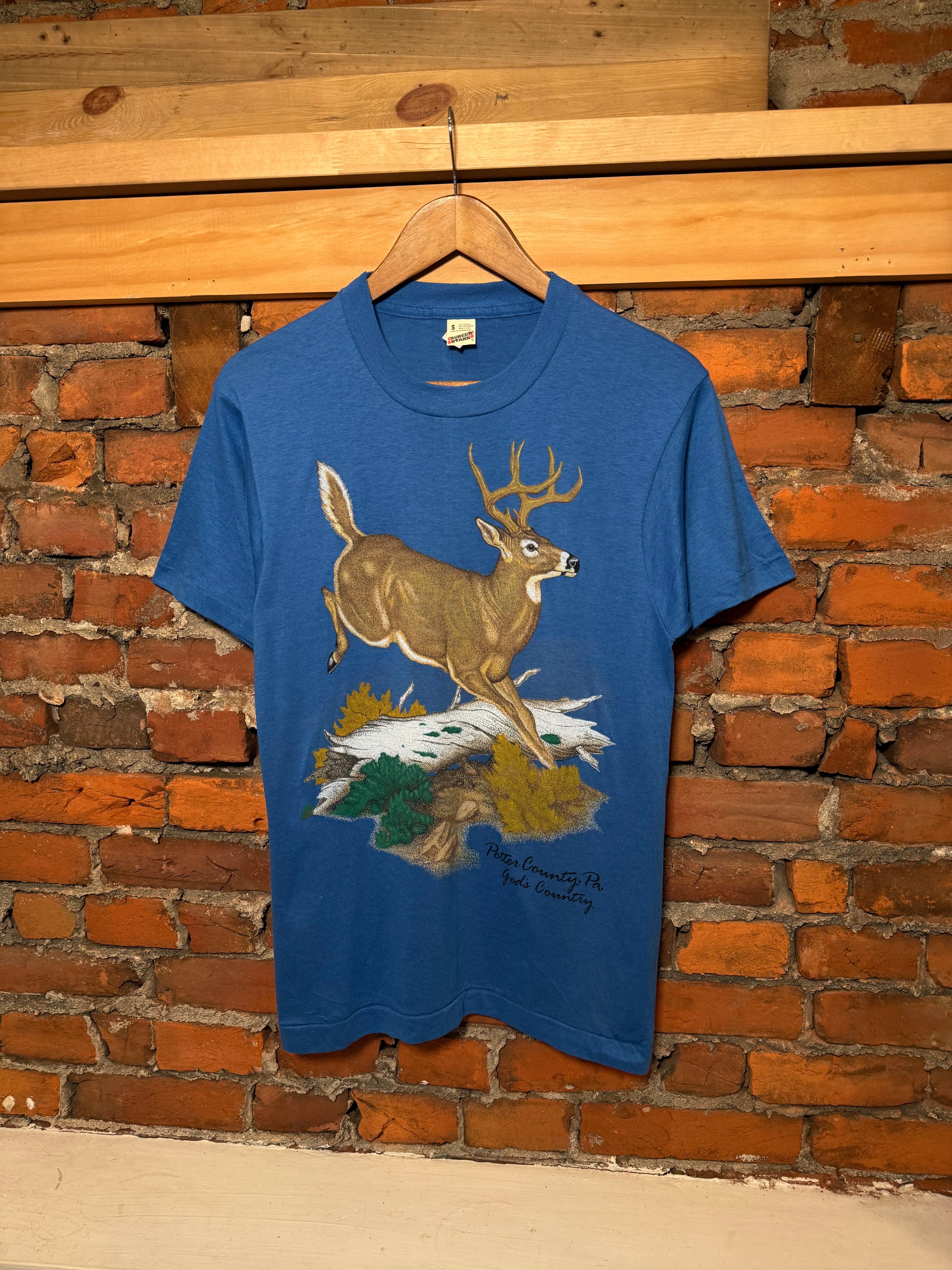 Vintage 80s Gods Country Deer Tee (S)