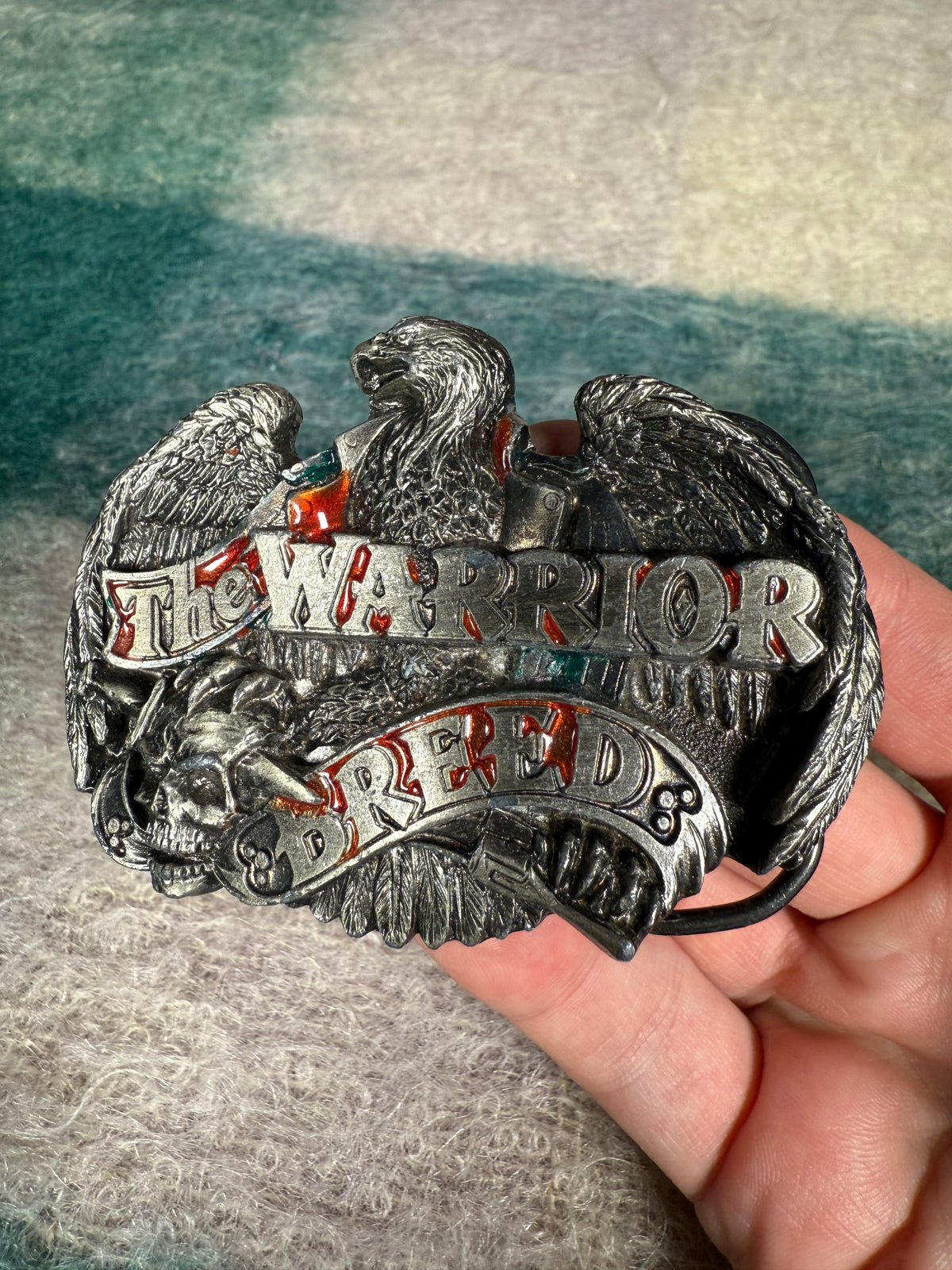 Vintage The Warrior Breed Belt Buckle