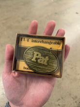 Load image into Gallery viewer, Vintage Pat Unopened Belt Buckle
