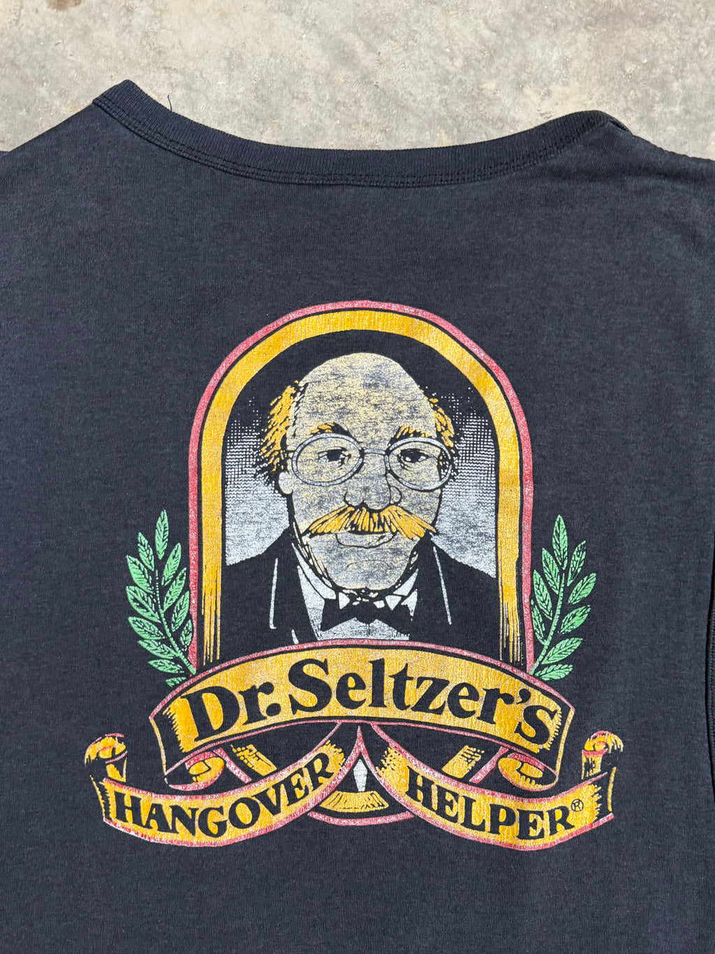 Vintage 80s Dr Seltzer Hangover Helper Sleeveless Shirt (M)