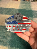 Vintage US Navy Belt Buckle