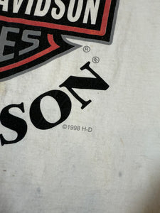Vintage Distressed 1998 Harley Davidson Logo Tee (2XL)