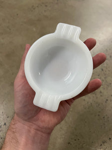 Vintage White Ashtray