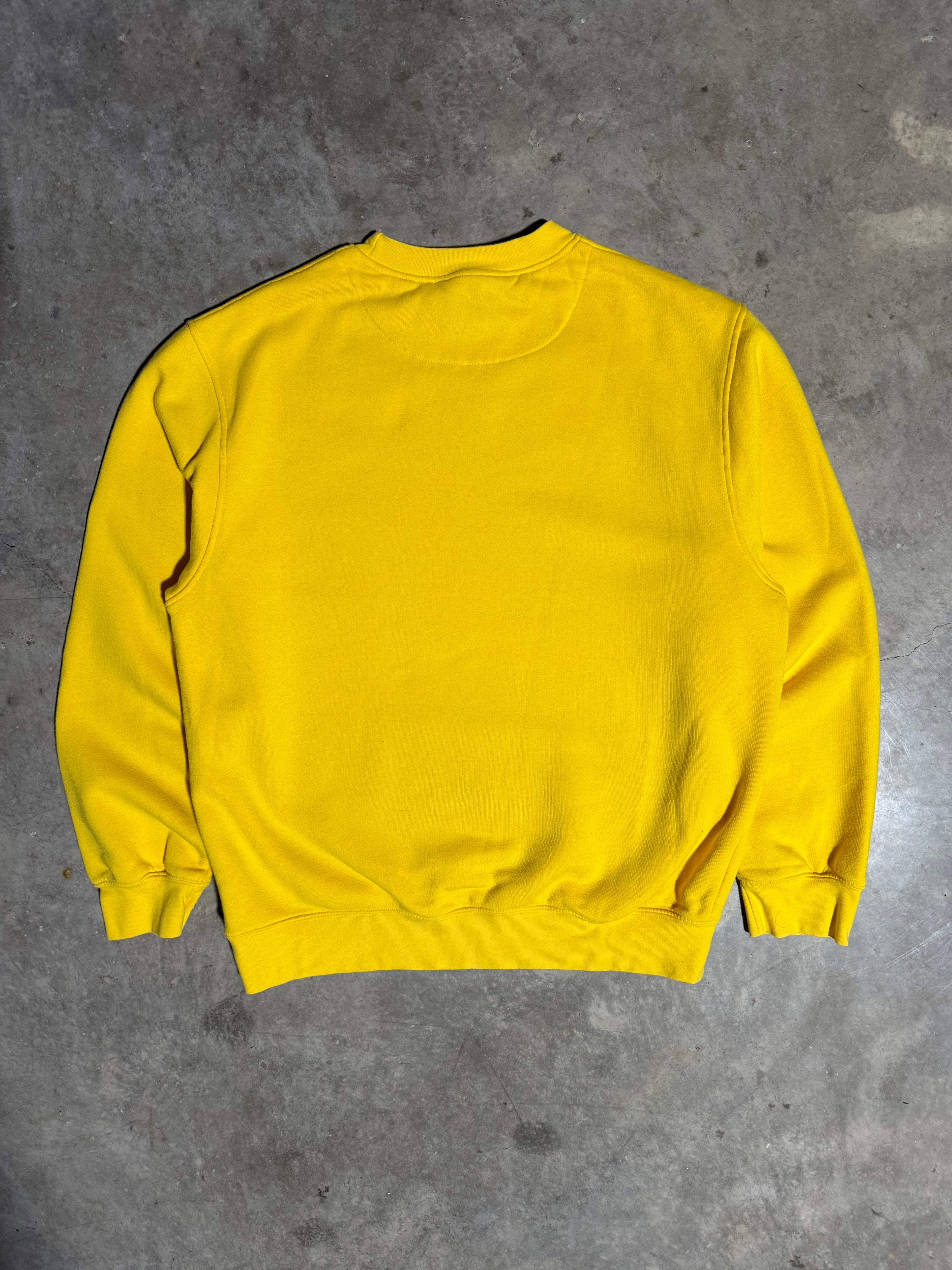 Vintage Y2K Yellow Nike Crewneck (L)