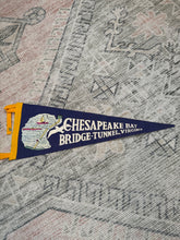Load image into Gallery viewer, Vintage Chesapeake Bay Bridge-Tunnel Pennant
