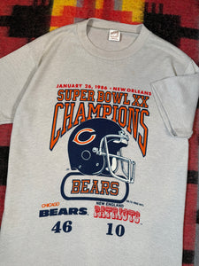 Vintage 1985 Chicago Bears Super Bowl Tee (S)