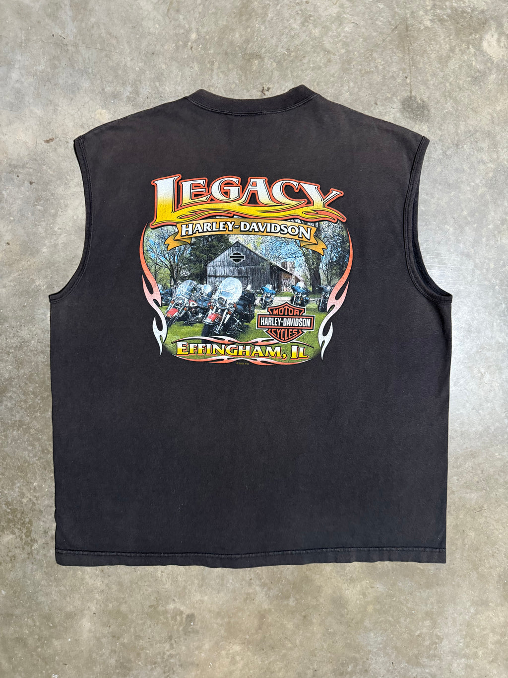 Harley Davidson Live Fast Faded Cutoff Tee (XL)
