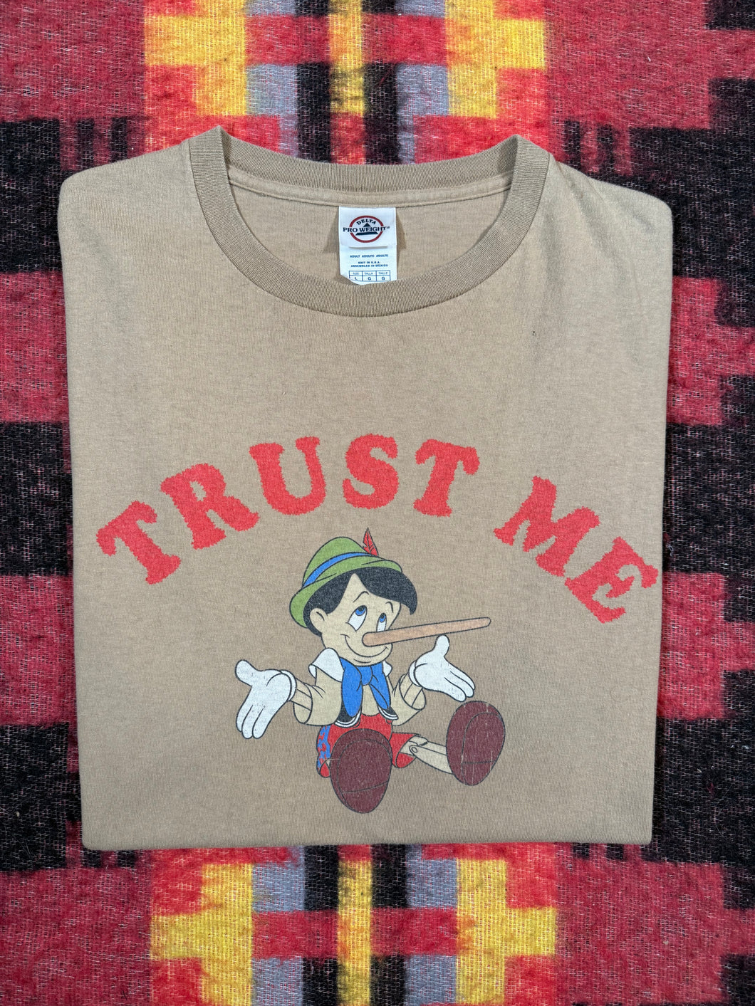 Y2K Pinocchio Trust Me Shirt (L)