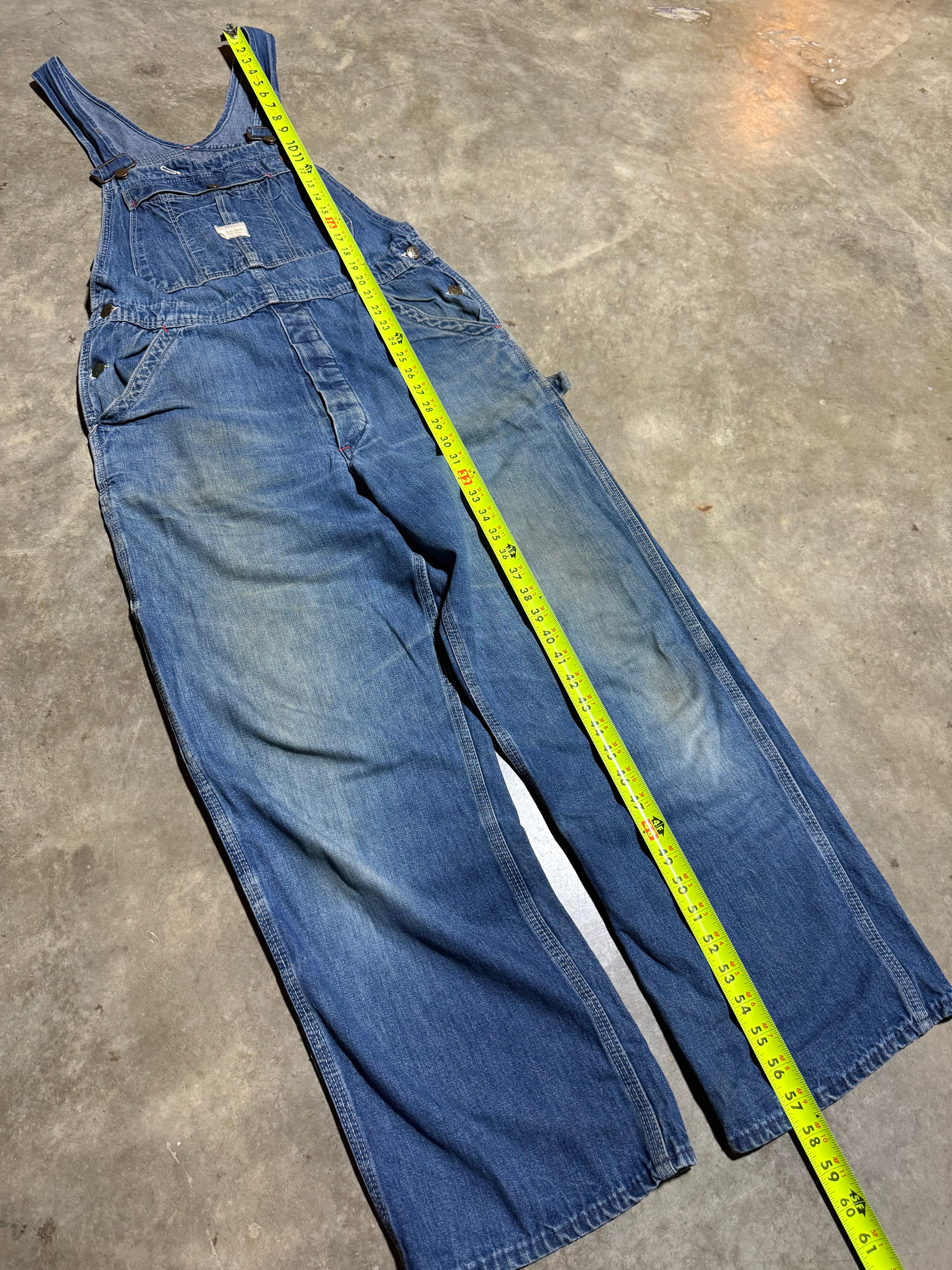 True Vintage JC Penney Big Mac Denim Overalls (32x28)