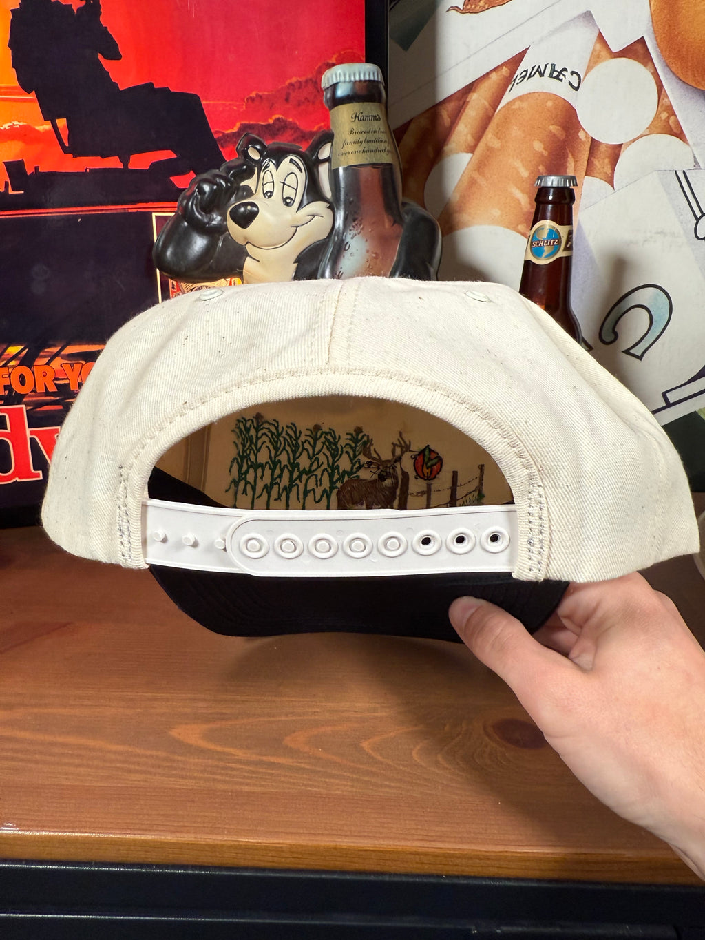 Vintage Golden Harvest Seed Deer K Products Snapback Hat