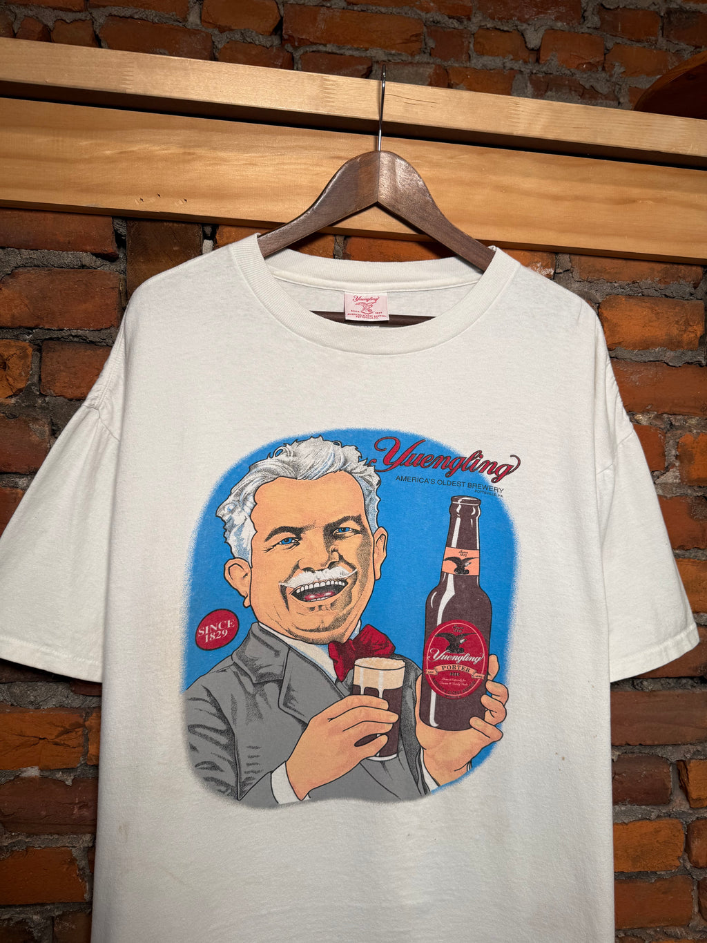 Vintage Yuengling Beer Porter Man T-Shirt (XL/XXL Boxy)
